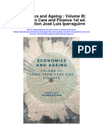 Download Economics And Ageing Volume Iii Long Term Care And Finance 1St Ed 2020 Edition Jose Luis Iparraguirre full chapter
