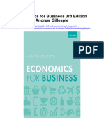 Economics For Business 3Rd Edition Andrew Gillespie Full Chapter