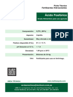 FT Acido Fosforico Grado Alimenticio