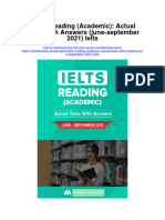 Ielts Reading Academic Actual Tests With Answers June September 2021 Ielts Full Chapter