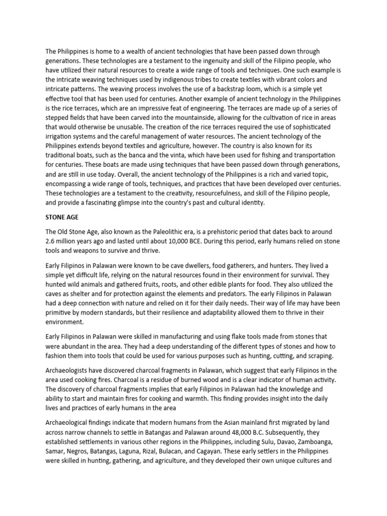 The Philippines Is Home To A Wealth of Ancient Technologies That Have