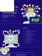 Presentación Inteligencia Artificial Tecnológica Ilustrada Azul y Amarillo