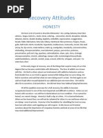 Recovery Attitudes Honesty PDF