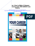 Download Your Career How To Make It Happen Mindtap Course List 10Th Edition Lisa Owens all chapter