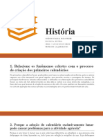 (I UNID) 1º Ano - História - Slide (Correção Das Atividades)