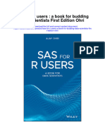 Download Sas For R Users A Book For Budding Data Scientists First Edition Ohri all chapter