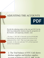 Adjusting The Accounts