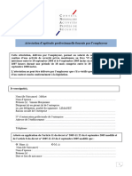 Attestation d Aptitude Professionnelle Fournie Par l Employeur Surveillance Et Gardiennage Transports de Fonds Protection Physique Des Personnes