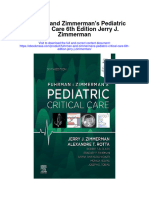 Fuhrman and Zimmermans Pediatric Critical Care 6Th Edition Jerry J Zimmerman Full Chapter