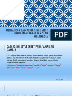Menyajikan Cascading Style Sheet Untuk Memformat Tampilan Multimedia
