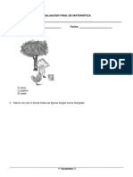 1° Grado - Eval. Matemática