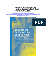 Download Education And Solidarity In The European Union Europes Lost Spirit Sarah K St John full chapter