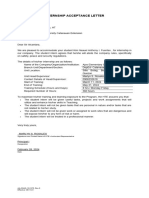 AA OSAS 12.01F5 Rev.0 Internship Acceptance Letter Company