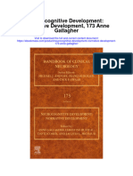 Neurocognitive Development Normative Development 173 Anne Gallagher Full Chapter