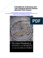 The Oxford Handbook of Science and Medicine in The Classical World Oxford Handbooks Paul Keyser Full Chapter