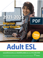 Adult ESL 2021-22 Brochure