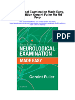 Neurological Examination Made Easy 6E 6Th Edition Geraint Fuller Ma MD FRCP Full Chapter