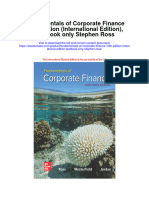 Download Fundamentals Of Corporate Finance 13Th Edition International Edition Textbook Only Stephen Ross full chapter