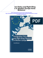Immigration Policy and Right Wing Populism in Western Europe Anna Mckeever Full Chapter