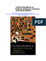 The Oxford Handbook of Twentieth Century American Literature Leslie Bow Editor Full Chapter