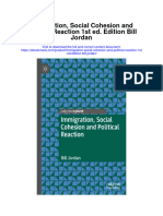 Immigration Social Cohesion and Political Reaction 1St Ed Edition Bill Jordan Full Chapter