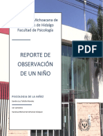 Reporte de Observación de Un Niño - Almanza Vázquez Vanessa Monserrat - Sección 23.