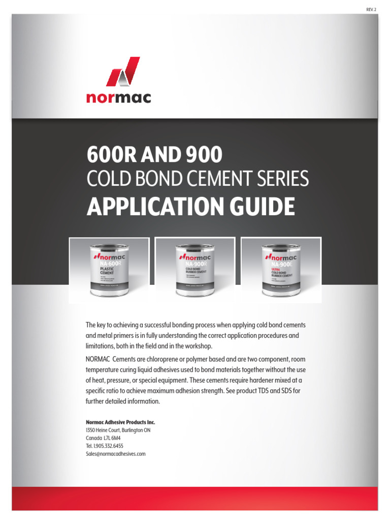 Normac Cold Bond Cement Application Guide | PDF | Applied And ...