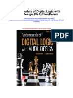 Fundamentals of Digital Logic With VHDL Design 4Th Edition Brown Full Chapter