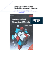 Fundamentals of Dimensional Metrology 6Th Edition Connie L Dotson Full Chapter