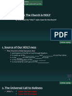 HW 3.2 The Church Is HOLY