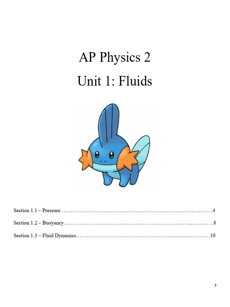 Unit 1 Notes Pdf Buoyancy Pressure