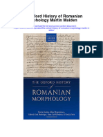 The Oxford History of Romanian Morphology Martin Maiden Full Chapter