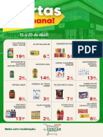 Promoções válidas  15 á 20 de Abril!