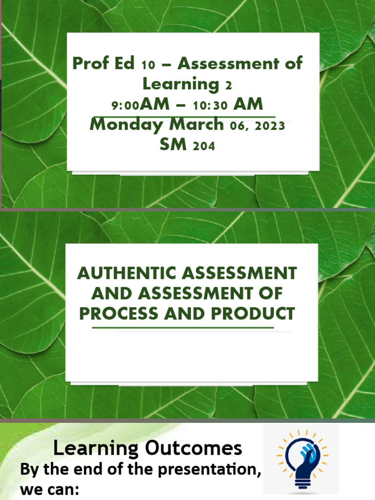 Authentic Assessment in Education | PDF | Educational Assessment ...