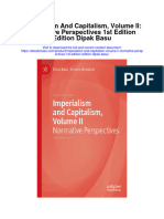 Imperialism and Capitalism Volume Ii Normative Perspectives 1St Edition Edition Dipak Basu Full Chapter
