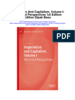Download Imperialism And Capitalism Volume I Historical Perspectives 1St Edition Edition Dipak Basu full chapter