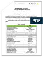 Lista - Prova Estágio