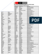 Cuarta Lista (12 de Abril)