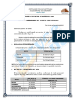 Carta de Ratificaciòn de Matrìcula 2024 Iep Bryce Ilo