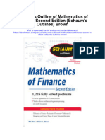 Schaums Outline of Mathematics of Finance Second Edition Schaums Outlines Brown All Chapter