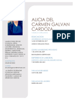 Alicia Del Carmen Galvan Cardoza: Educacion