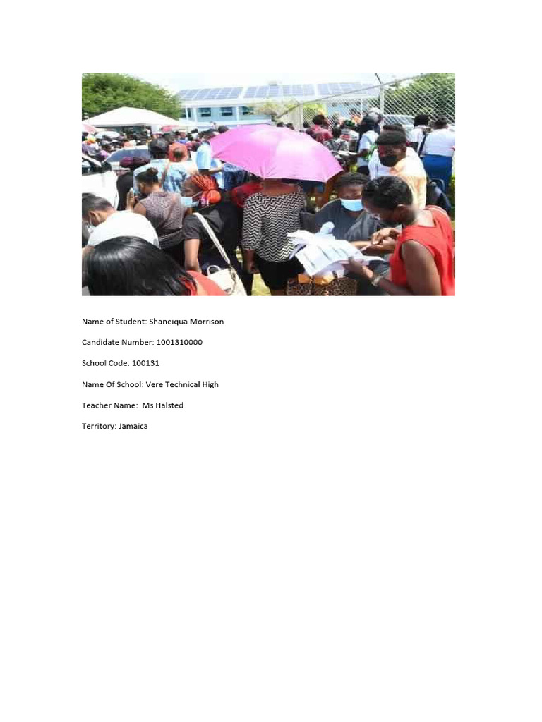 Social studies sba pdf unemployment questionnaire
