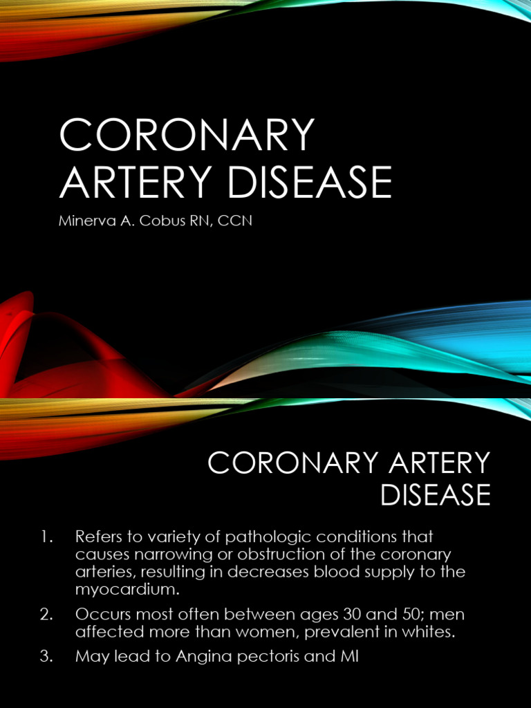 Understanding Coronary Artery Disease | PDF | Coronary Artery Disease ...