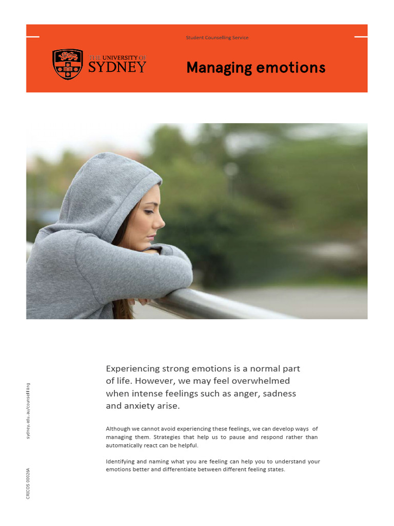 Managing Emotions | Download Free PDF | Feeling | Emotions
