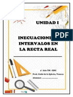UNIDAD I - INECUACIONES DE PRIMER GRADO 2024