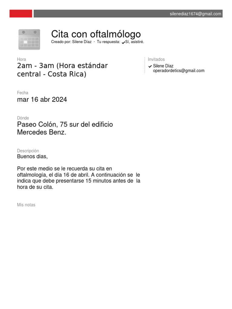 Cita oftalmologica pdf