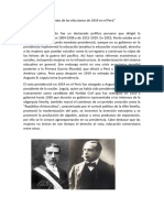 EL Voto de Las Elecciones de 1919 en El Perú