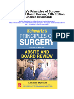 Schwartzs Principles of Surgery Absite and Board Review 11Th Edition F Charles Brunicardi All Chapter