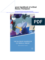 The Palgrave Handbook of Critical Theory Thompson Full Chapter