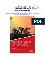 The Palgrave Handbook of Democracy Governance and Justice in Africa Aderomola Adeola Full Chapter